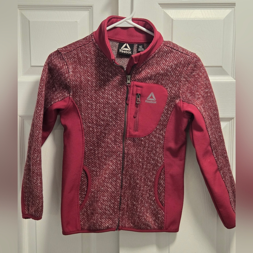 (5/$25) Reebok Zip-Up Jacket - Kids Size Small (7/8) Excellent Condition